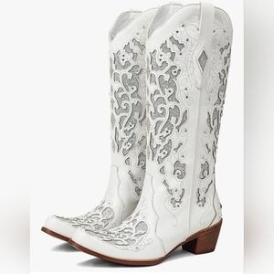 New SaraIris sz 10 Cowgirl Boots for Women Cowboy Boots Western Boots Chunky Hee